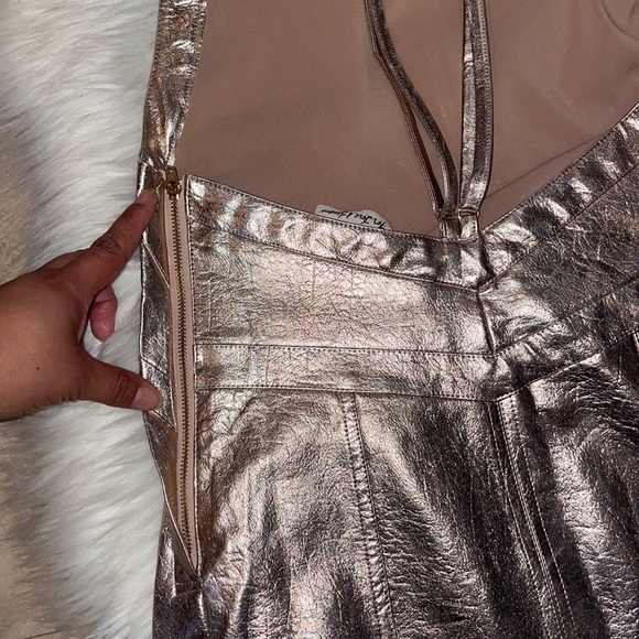 For Love & Lemons Luna Metallic Mini Dress - Picture 10 of 13